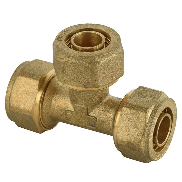 Brass Pex Pipe Fittings Brass Tee with Oring