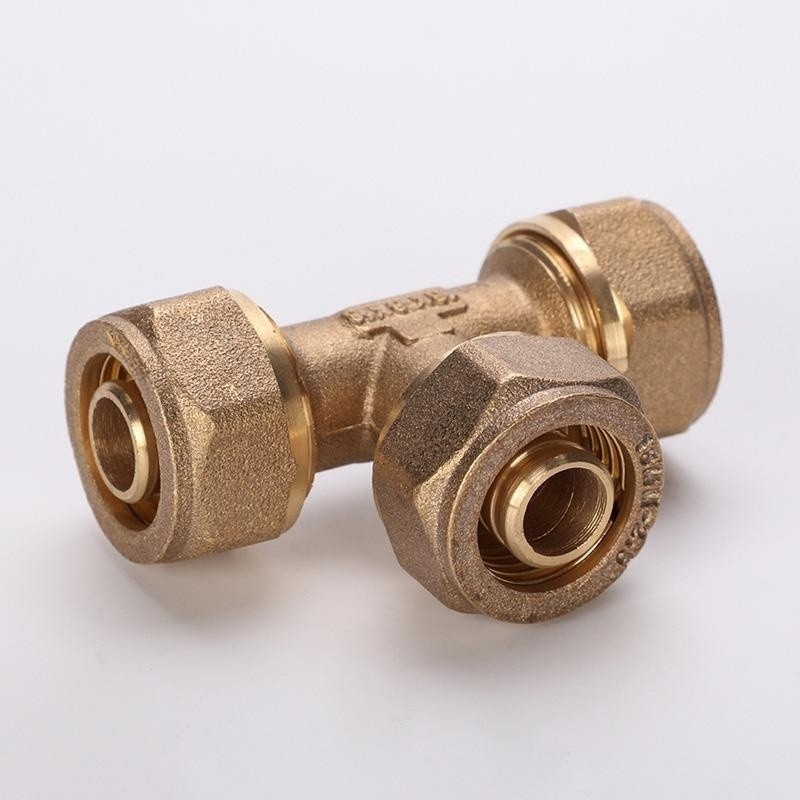 Sharkbite Pex 10 Pack 3/4" Brass PEX Tee Fittings - Lead-Free Anti-Corrosion Plumbing Connectors With 5 Year Warranty Lead-free Brass Fittings - View #2