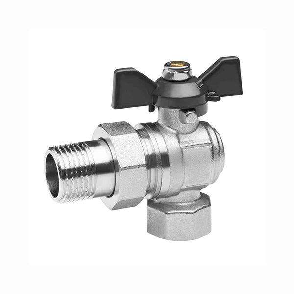 YB-014 ANGLE BRASS BALL VALVE WITH UNION