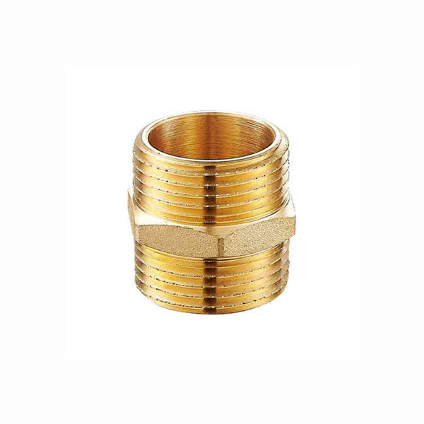 BRASS HEXAGONAL NIPPLE MALE THREAD YBP-1205