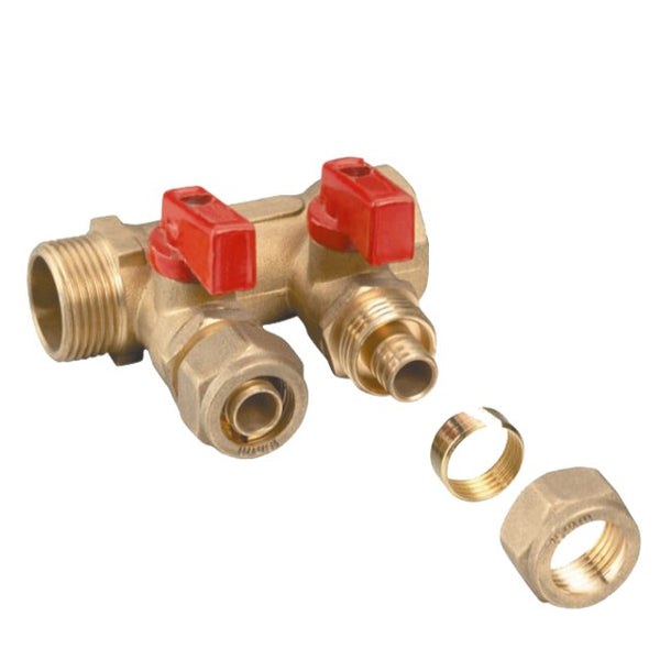 YH-002 Brass Manifold double